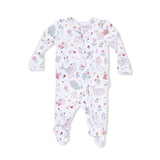 2 Way Ruffle Back Zipper Footie- Garden Sea Creatures by Angel Dear