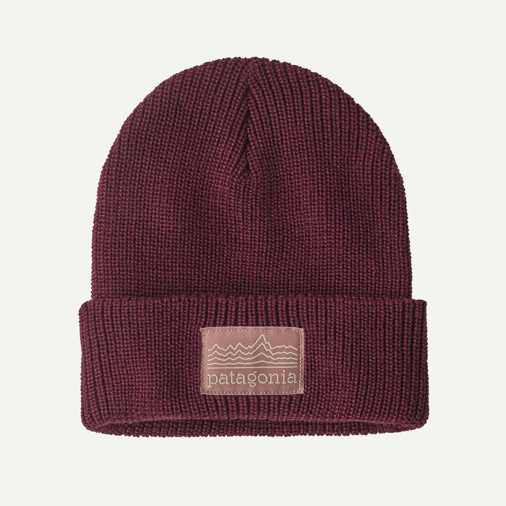 Kids' Logo Beanie- Strata Stencil: Berry Fig by Patagonia