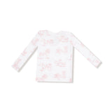 Loungewear Set- Farm Toile Pink by Angel Dear