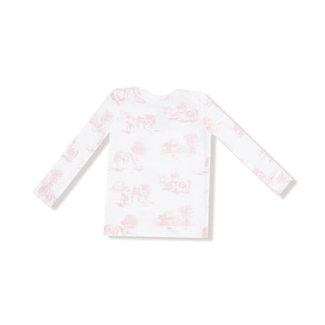 Loungewear Set- Farm Toile Pink by Angel Dear