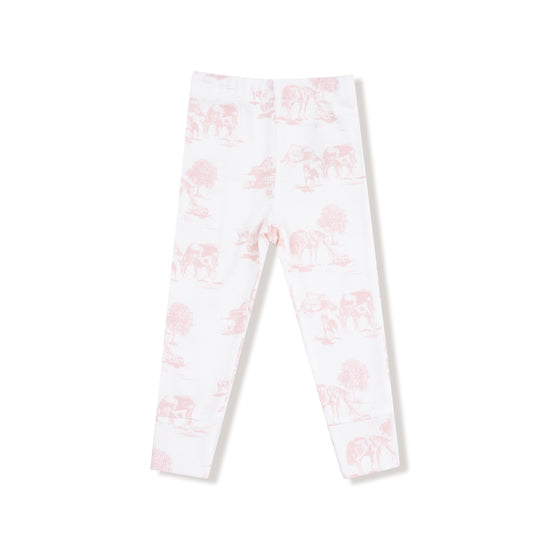 Loungewear Set- Farm Toile Pink by Angel Dear