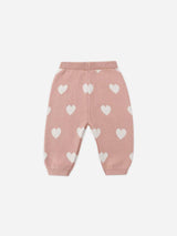 Heart Knit Pants || Pink by Quincy Mae