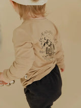 Kids Longsleeve Screen-Printed Tee in Wildlife Adventure by babysprouts