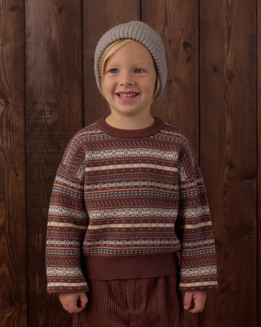 Aspen Sweater || Mulberry Multi-Stripe by Rylee + Cru