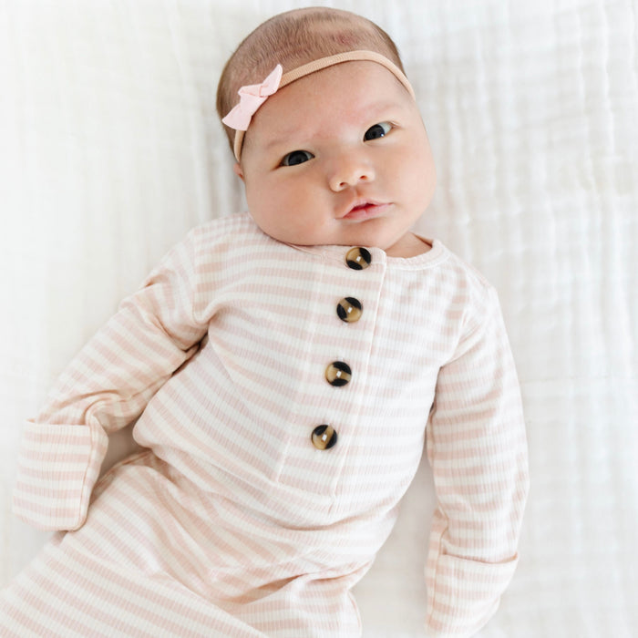 Harper Ribbed Knotted Gown by Lou Lou & Company