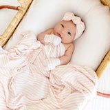 Harper Ribbed Swaddle Blanket by Lou Lou & Company