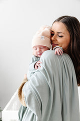Bailey Ribbed Swaddle Blanket by Lou Lou & Company