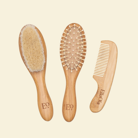 3-Piece Bamboo Brush & Comb Set by Ella Ola