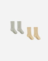 Socks Set || Laurel, Butterscotch by Quincy Mae