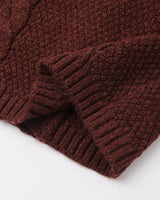 Knit Cardigan || Black Cherry by Quincy Mae