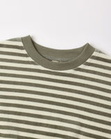 Velour Relaxed Sweatshirt || Spruce Stripe by Quincy Mae