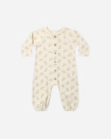 Waffle Long Sleeve Jumpsuit || Meadow by Quincy Mae