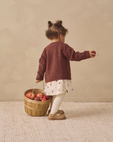 Knit Cardigan || Black Cherry by Quincy Mae