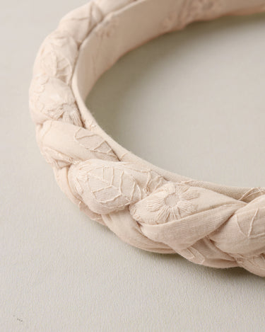 Braided Headband || Embroidered Floral by Noralee