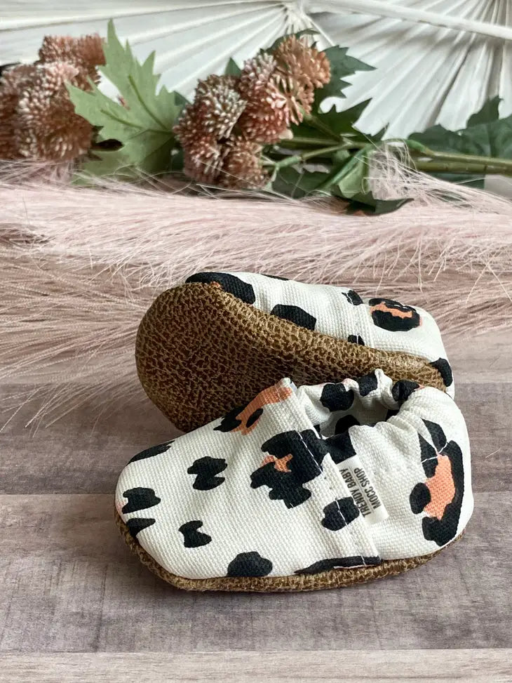 Neon Leopard Moccs by Trendy Baby Mocc Shop