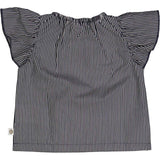 Poplin Stripe Frill Top - Ladybird by Müsli