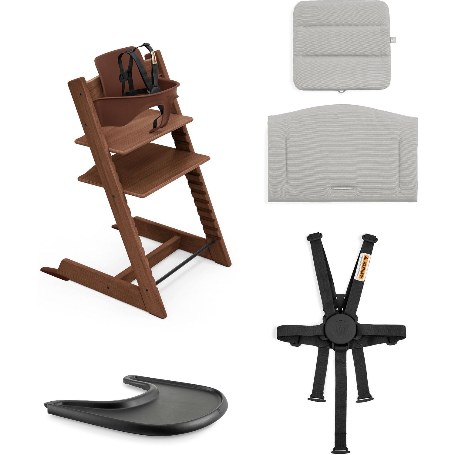 stokke complete bundle Stokke Tripp Trapp High Chair2 and Cushion with Stokke Tray