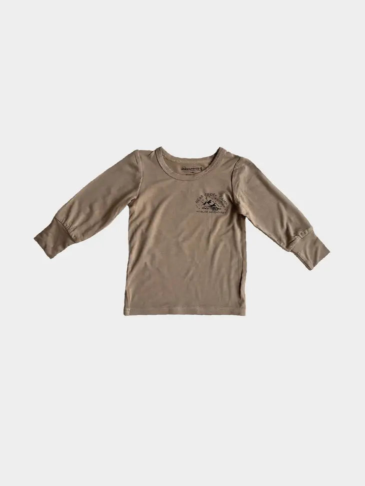 Kids Longsleeve Screen-Printed Tee in Wildlife Adventure by babysprouts