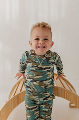 Boys Raglan Sweatshirt- Camouflage by Babysprouts