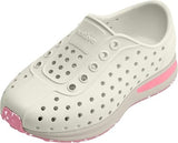 Native Robbie Block Kids- Cannoli White/Parachute Pink