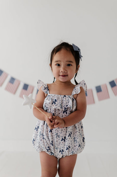 Gauze Bubble Romper- Balloon Dogs by Babysprouts