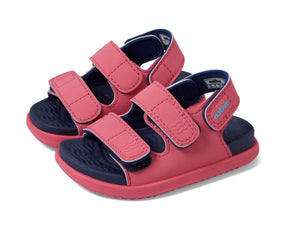 Native Frankie Sugarlite kids sandals in Dazzle Pink and Regatta Blue