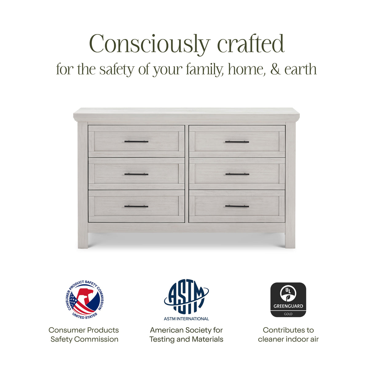 Monogram by Namesake Emory Farmhouse 6-Drawer Dresser