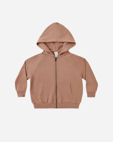 Zip Raglan Hoodie || Clay by Rylee + Cru