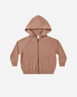 Zip Raglan Hoodie || Clay by Rylee + Cru