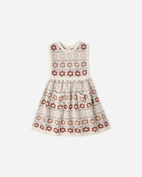 Violette Sweater Dress || Flower Fair Isle by Rylee + Cru