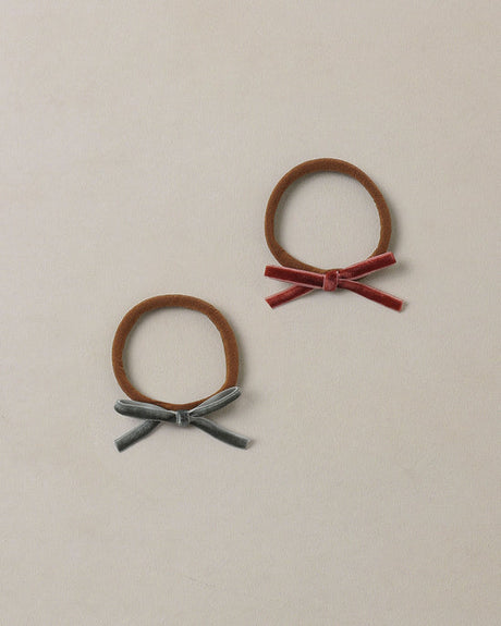 Baby Bow Headbands || Green, Ruby by Noralee