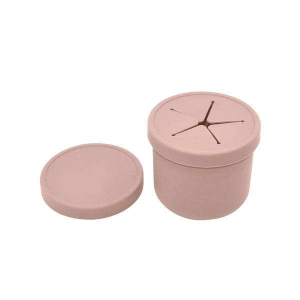 Spill-Proof Snack Cup - Soft Blush by noüka