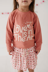 Raglan Sweatshirt- Love is in the Air by Babysprouts