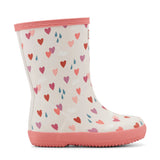 Kids First Classic Rain Boots- Pink Multi Heart Print by Hunter Boots