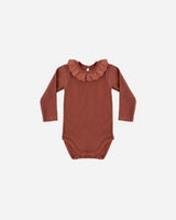 Ruffle Collar Bodysuit || Redwood by Quincy Mae