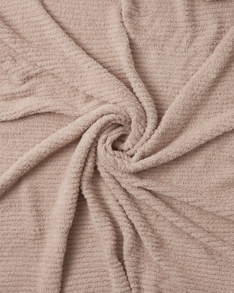 Cushy Ribbed Blanket - Fuzzy by 7AM