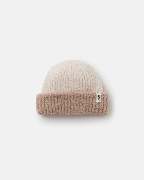 2-Tone Ribbed Beanie - Fuzzy by 7AM