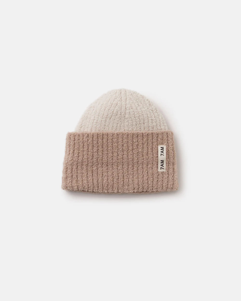 2-Tone Ribbed Beanie - Fuzzy by 7AM