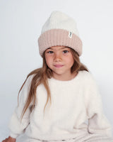 2-Tone Ribbed Beanie - Fuzzy by 7AM
