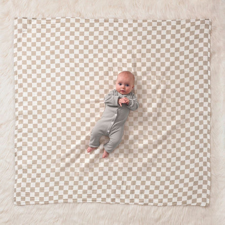 Breastfeeding Boss™- Taupe Checkerboard by Itzy Ritzy