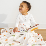 Receiving Minky Stretch Blanket- The Very Hungry Caterpillar by Saranoni