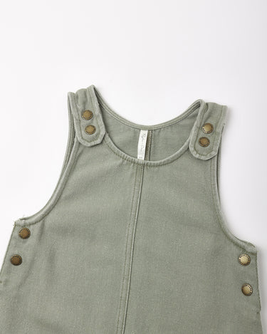 Odette Overall Dress || Dark Sage by Rylee + Cru
