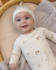 Bamboo Zip Footie || Woodland by Quincy Mae
