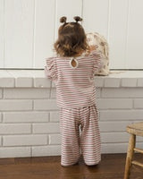 Ruffle Cozy Set || Mulberry Stripe by Quincy Mae