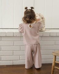 Ruffle Cozy Set || Mulberry Stripe by Quincy Mae