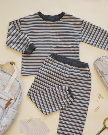 Relaxed Set || Blue Stripe by Rylee + Cru