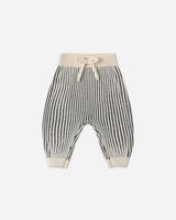 Chunky Knit Pant || Midnight Stripe by Quincy Mae