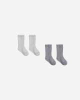 Socks Set || Slate, Cloud by Quincy Mae