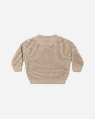 Chunky Knit Sweater || Heathered Latte by Quincy Mae