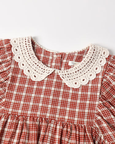 Heidi Dress Vintage Plaid by Rylee + Cru